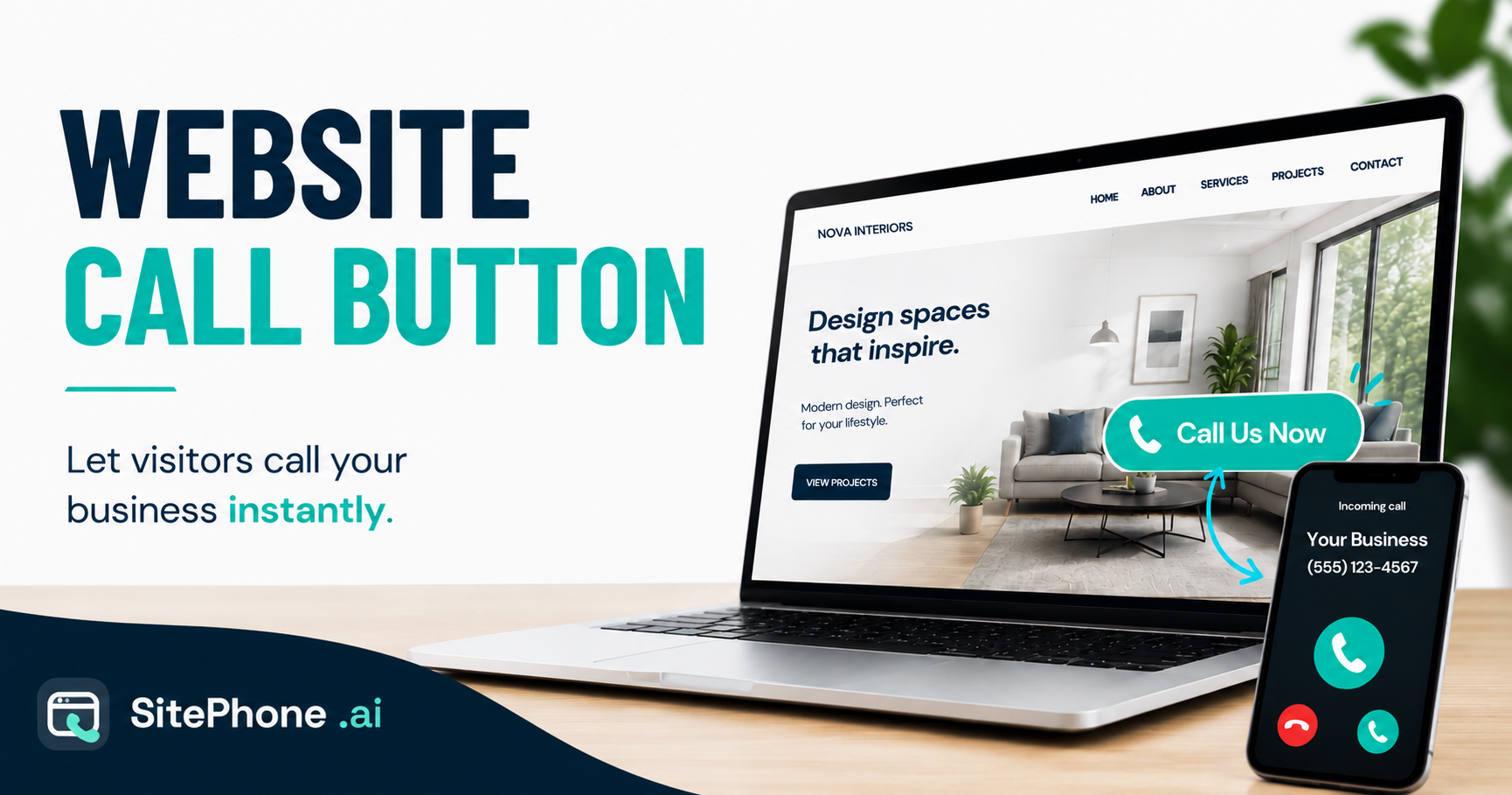Website Call Button | One-Click Calls from Your Site | SitePhone